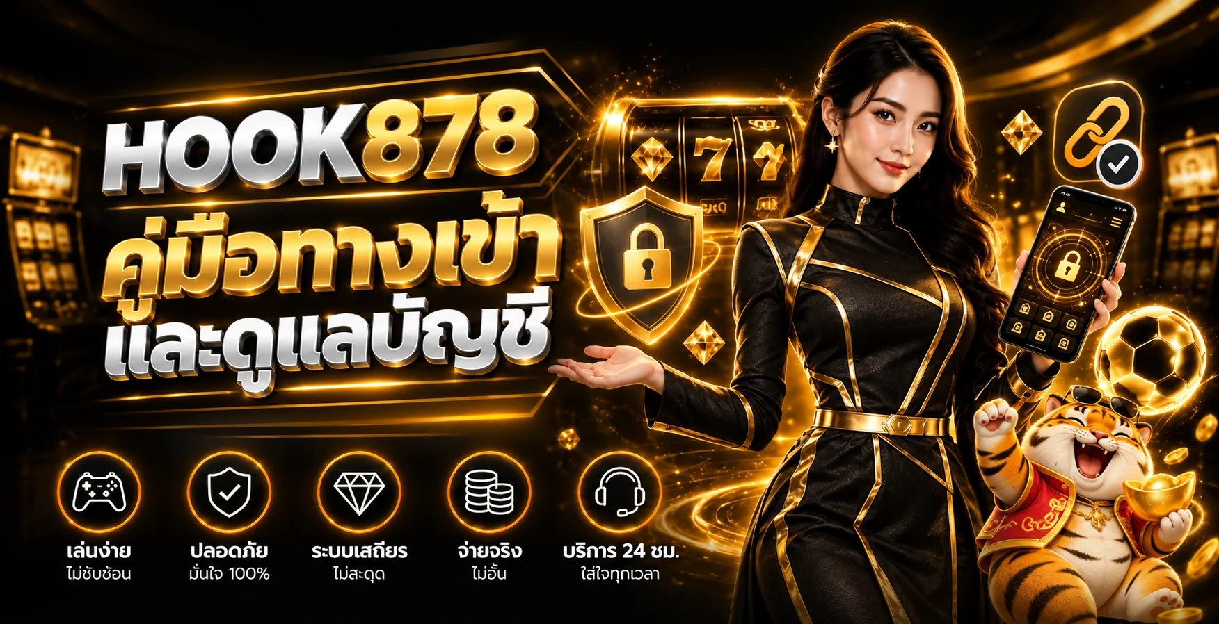 HOOK878 คู่มือทางเข้าและดูแลบัญชีอย่างปลอดภัย